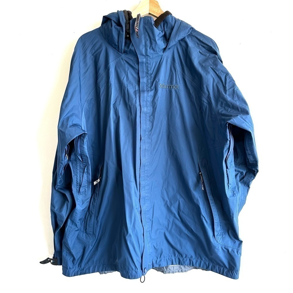 Marmot Navy Blue Mens Rain Jacket size XL